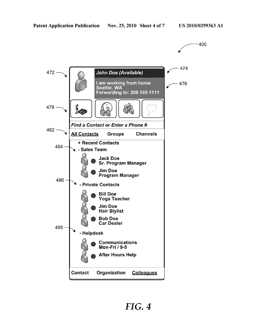 PRE-POPULATED AND ADMINISTRATOR DEFINED GROUPS IN CONTACTS LISTS - diagram, schematic, and image 05