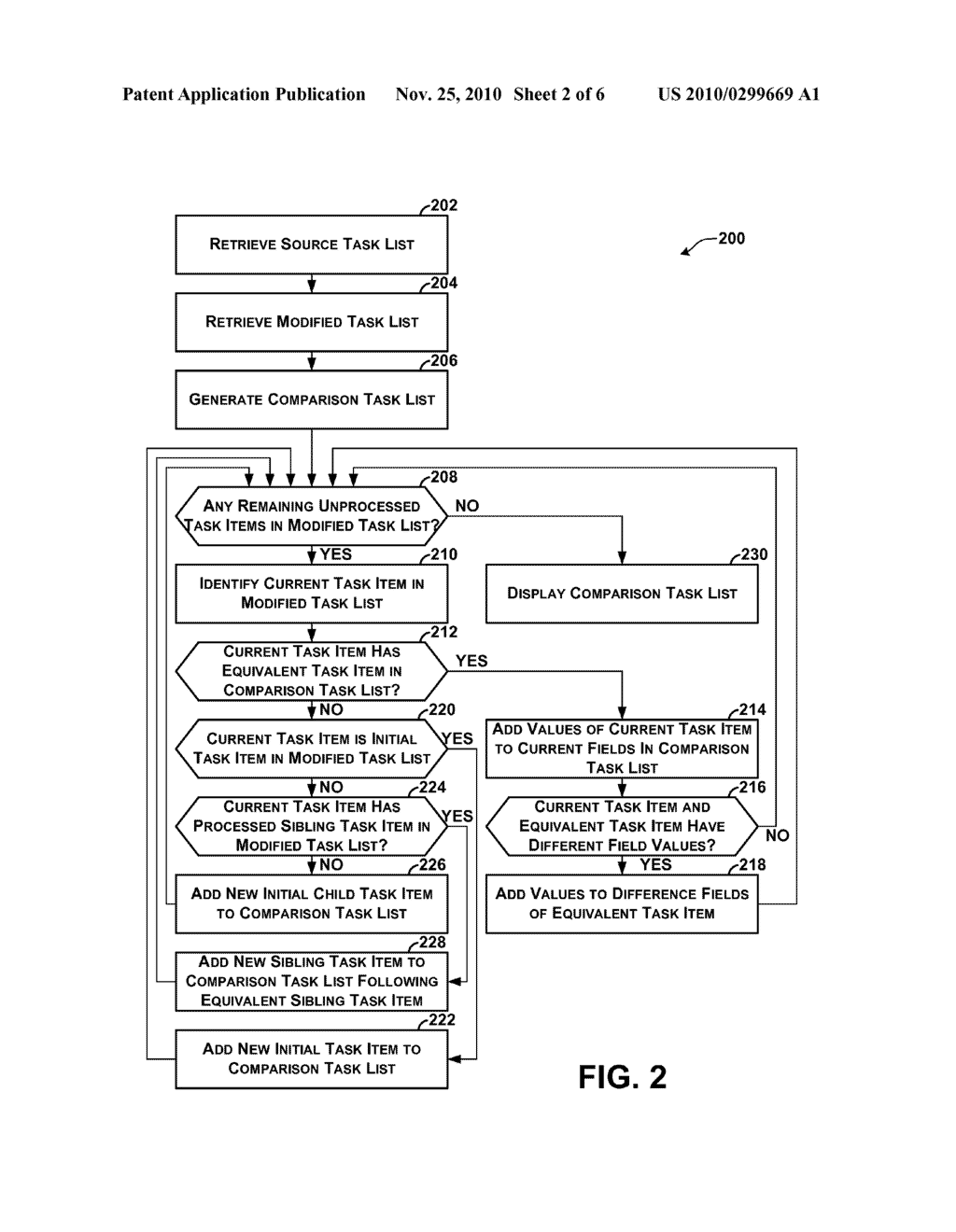 Generation of a Comparison Task List of Task Items - diagram, schematic, and image 03