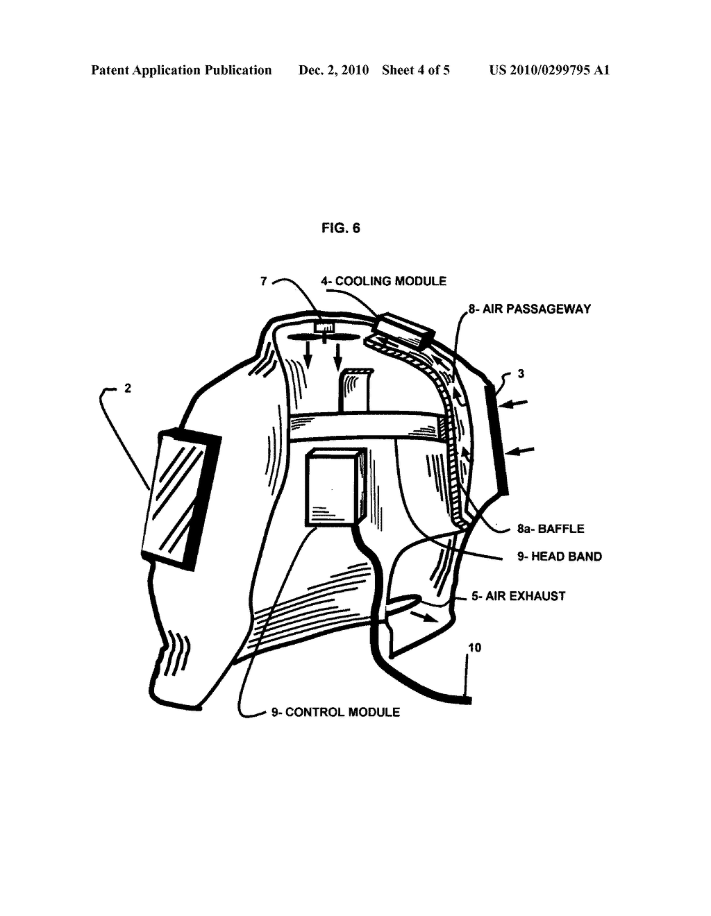 Clean, cool, comfortable welding helmet - diagram, schematic, and image 05