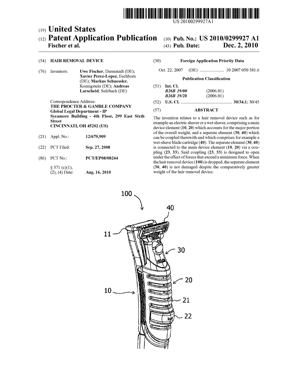 HAIR REMOVAL DEVICE - diagram, schematic, and image 01