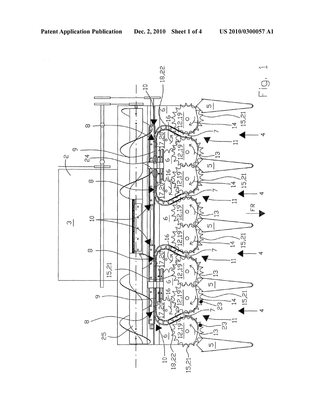 FRONT ATTACHMENT FOR HARVESTING STALKED PLANTS - diagram, schematic, and image 02