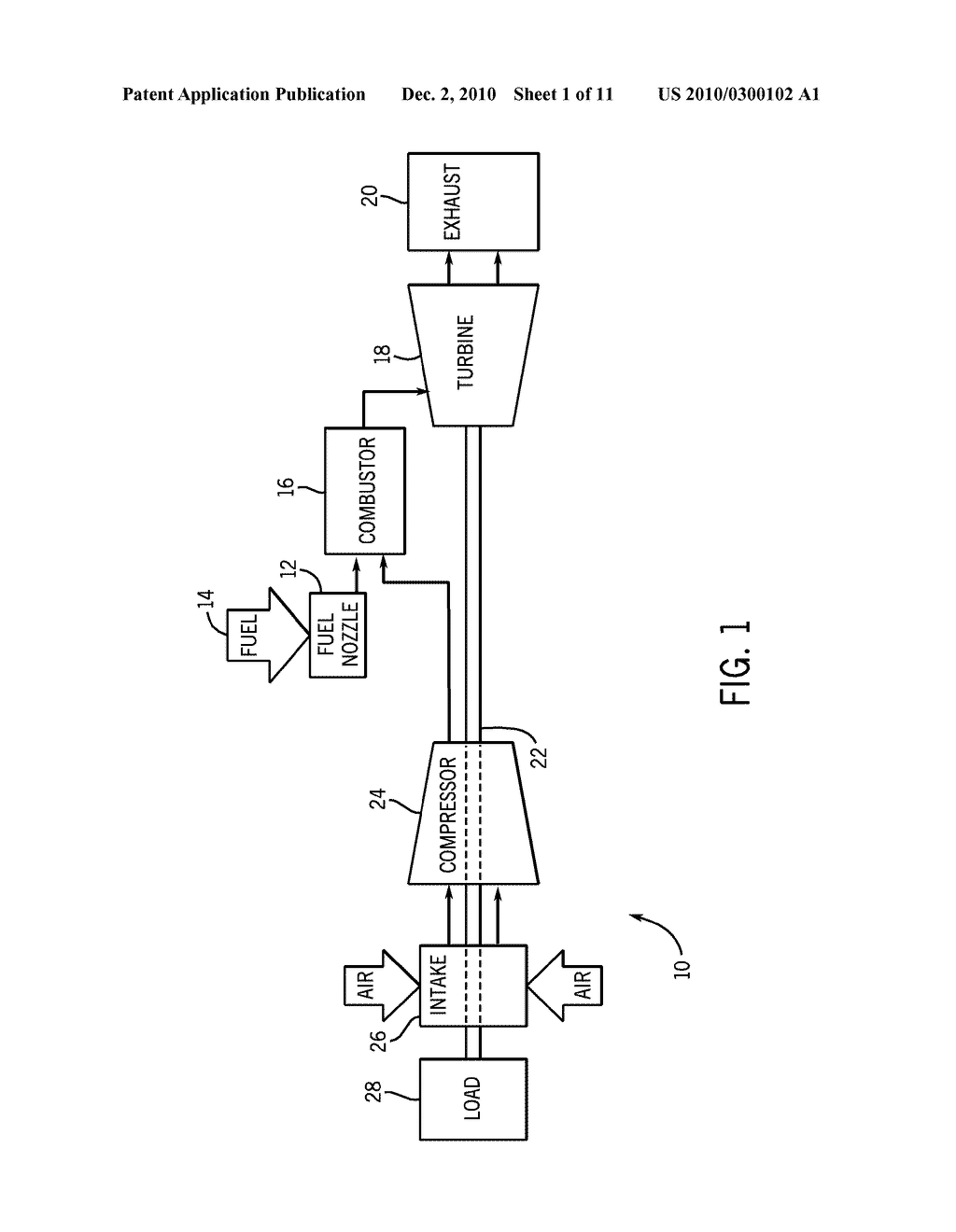 METHOD AND APPARATUS FOR AIR AND FUEL INJECTION IN A TURBINE - diagram, schematic, and image 02