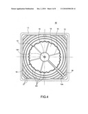 Airflow-cooling apparatus for a ceiling air-conditioning circulation machine diagram and image