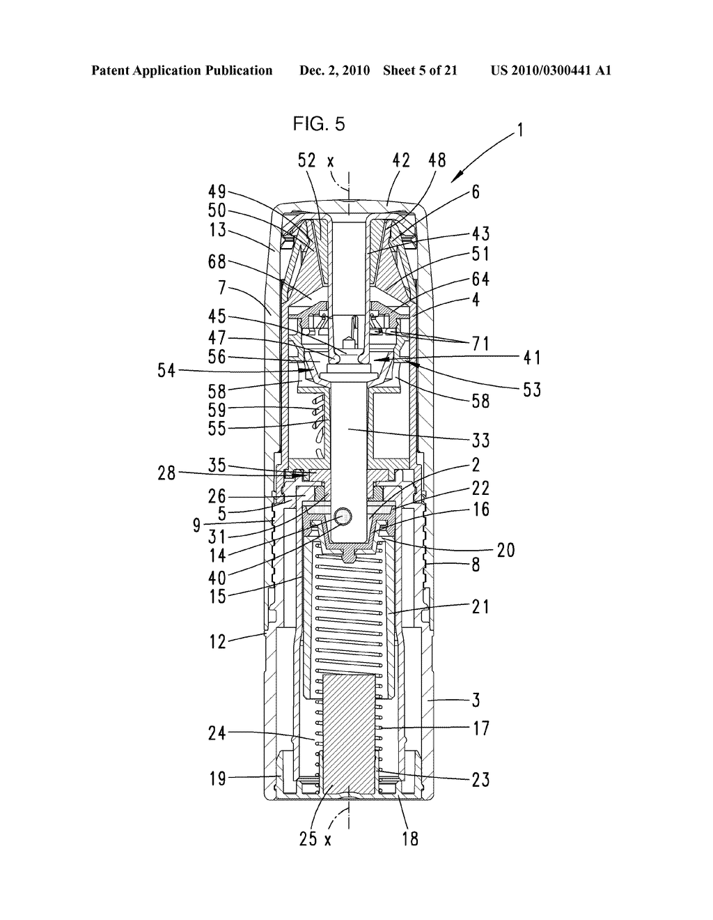 Metering Device for the Inhalation of a Pulverulent Substance - diagram, schematic, and image 06