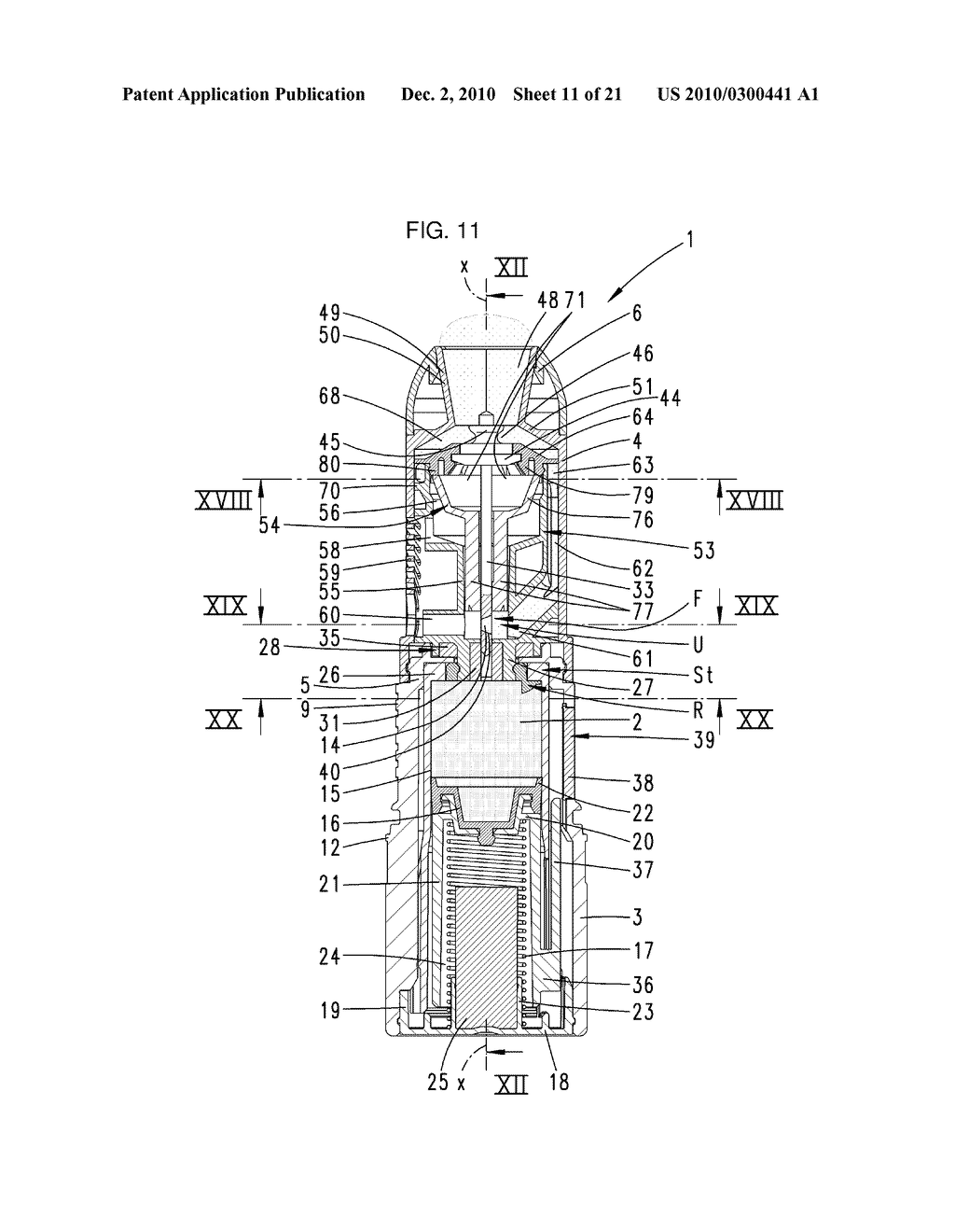 Metering Device for the Inhalation of a Pulverulent Substance - diagram, schematic, and image 12