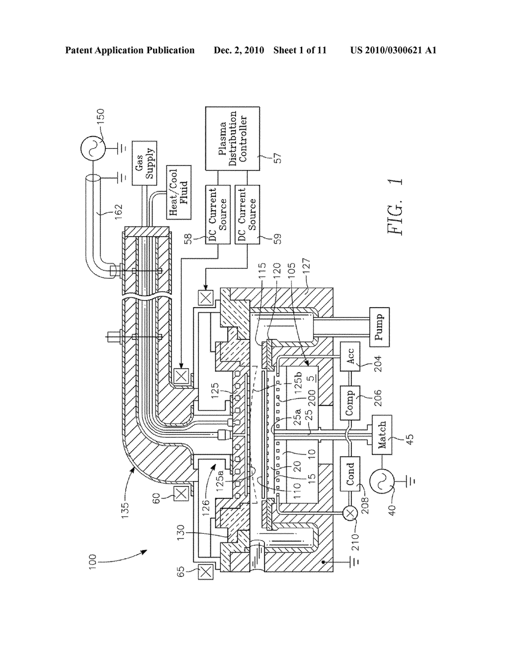 METHOD OF COOLING A WAFER SUPPORT AT A UNIFORM TEMPERATURE IN A CAPACITIVELY COUPLED PLASMA REACTOR - diagram, schematic, and image 02