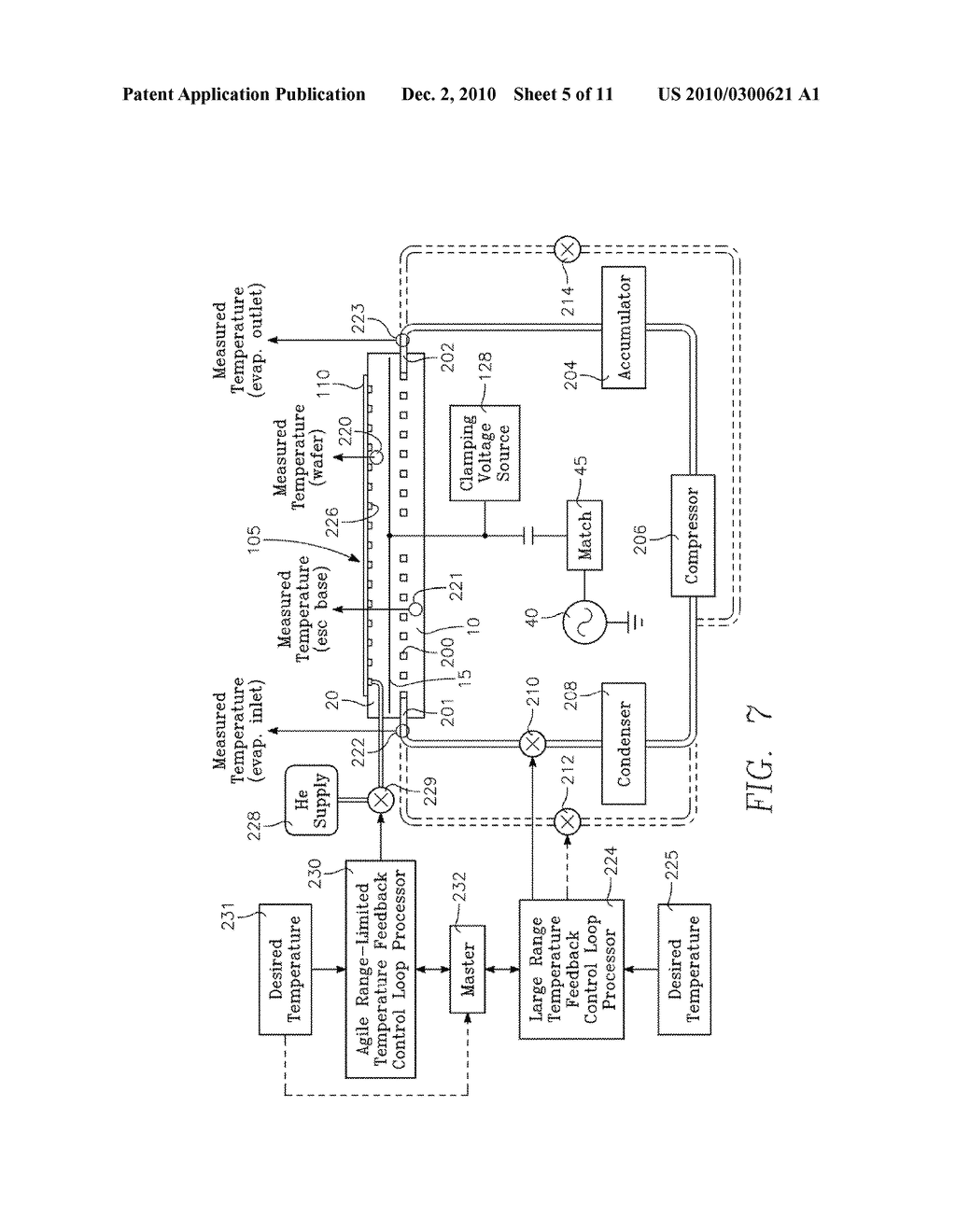 METHOD OF COOLING A WAFER SUPPORT AT A UNIFORM TEMPERATURE IN A CAPACITIVELY COUPLED PLASMA REACTOR - diagram, schematic, and image 06