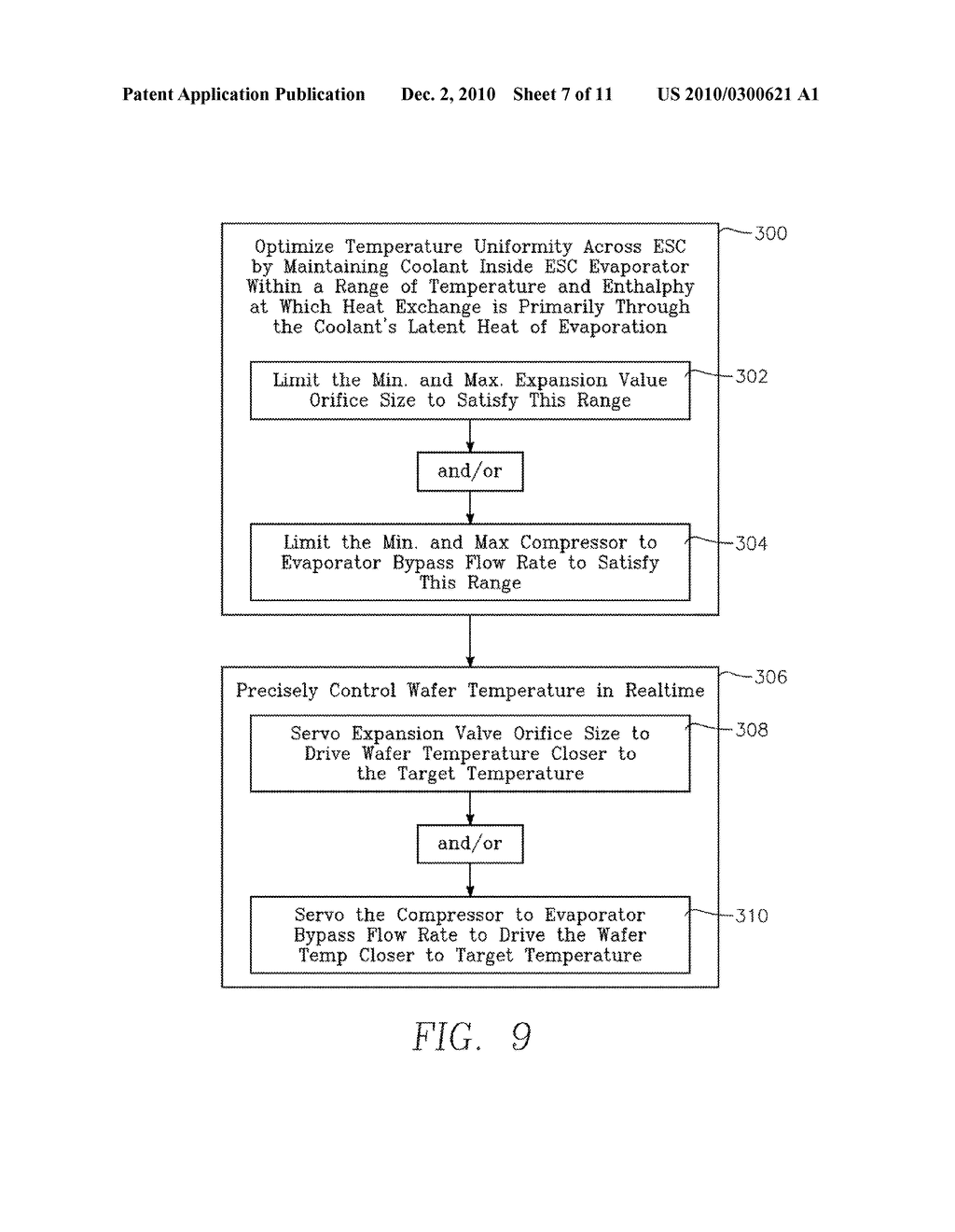 METHOD OF COOLING A WAFER SUPPORT AT A UNIFORM TEMPERATURE IN A CAPACITIVELY COUPLED PLASMA REACTOR - diagram, schematic, and image 08