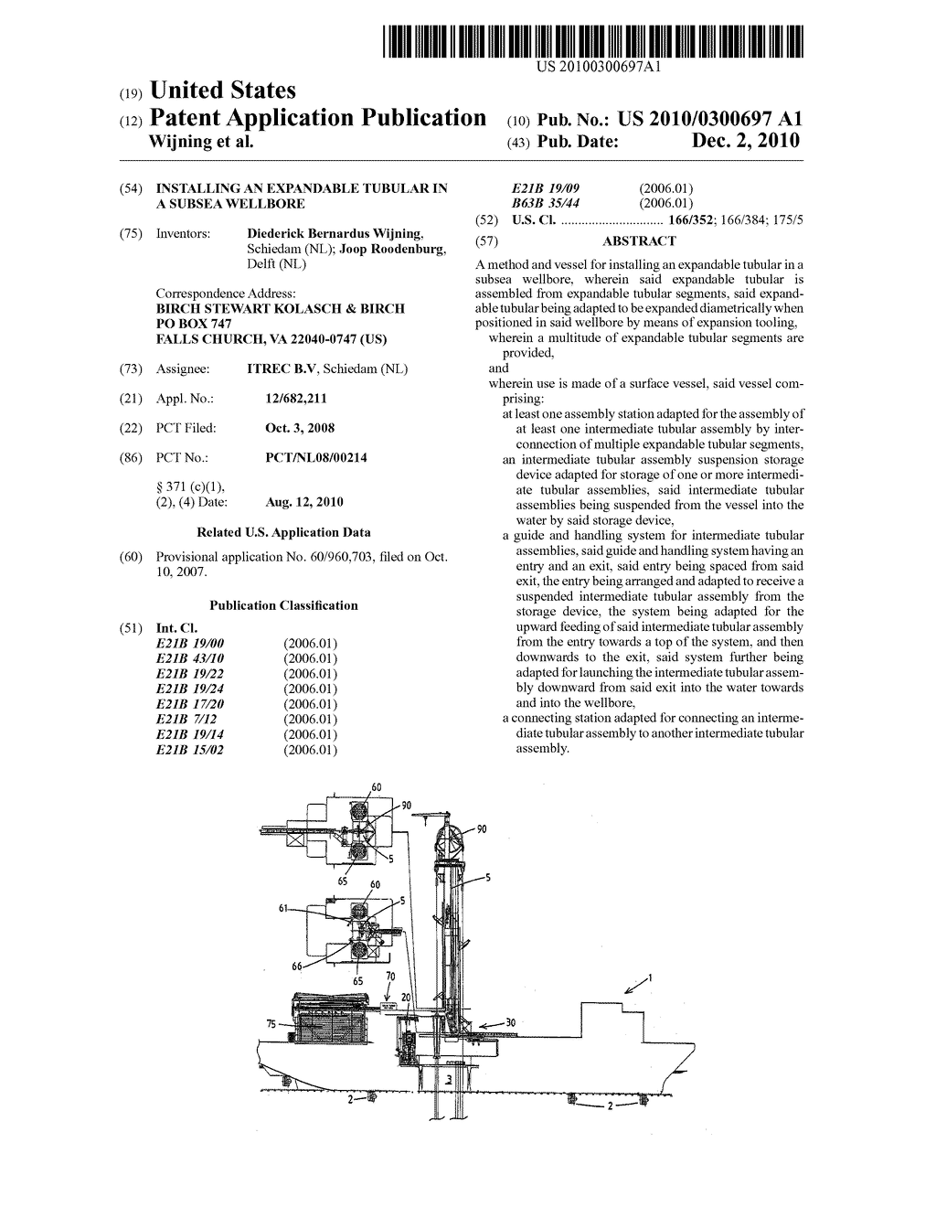 INSTALLING AN EXPANDABLE TUBULAR IN A SUBSEA WELLBORE - diagram, schematic, and image 01