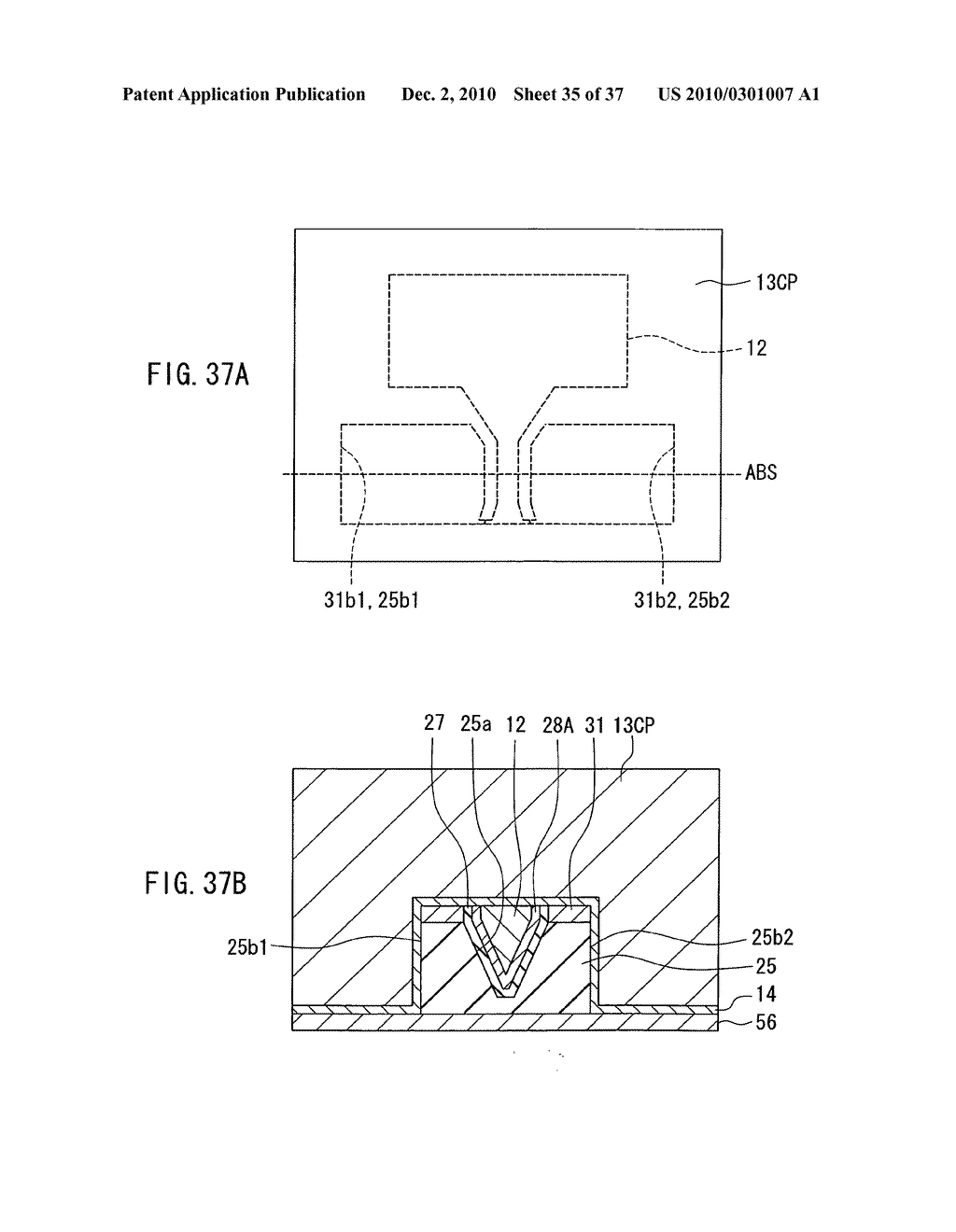 Method of manufacturing magnetic head for perpendicular magnetic recording including two side shields - diagram, schematic, and image 36