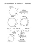 Container with flyer disc member diagram and image