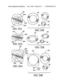 Container with flyer disc member diagram and image