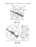 Container with flyer disc member diagram and image