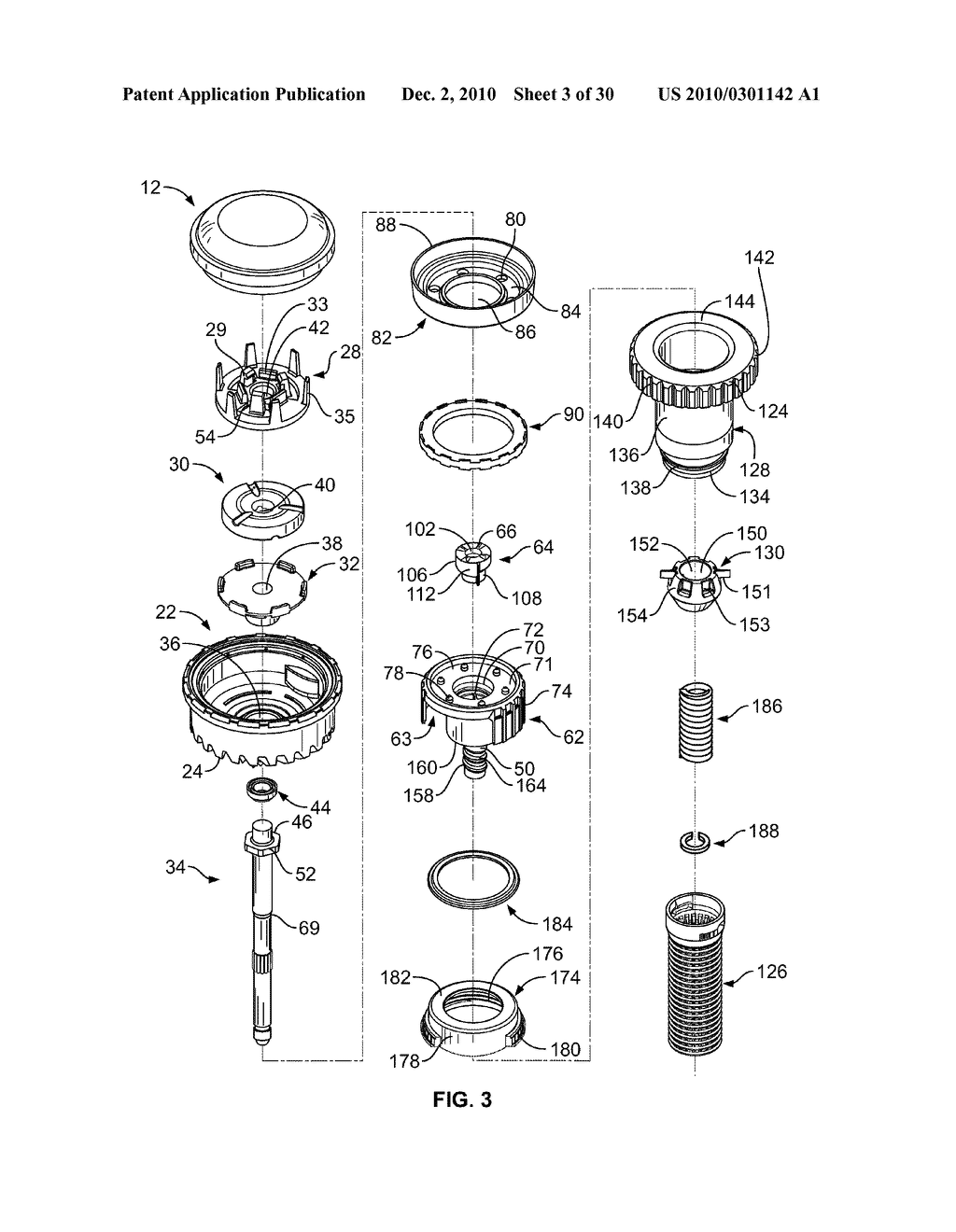 SPRINKLER WITH VARIABLE ARC AND FLOW RATE AND METHOD - diagram, schematic, and image 04