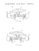 SKATEBOARD PROVIDING SUBSTANTIAL FREEDOM OF MOVEMENT OF THE FRONT TRUCK ASSEMBLY diagram and image