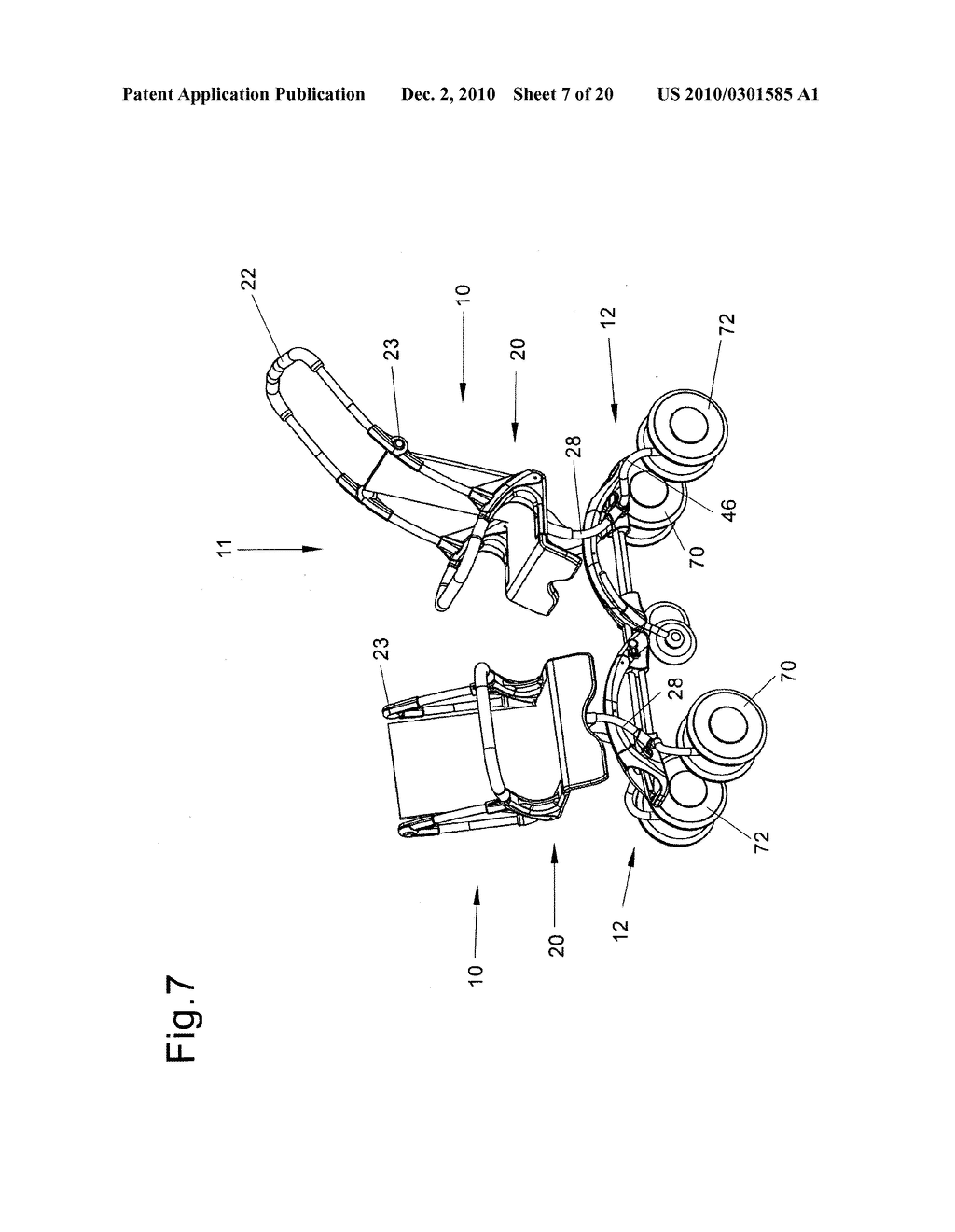 CONVERTIBLE SINGLE AND MULTI-SEAT STROLLER - diagram, schematic, and image 08