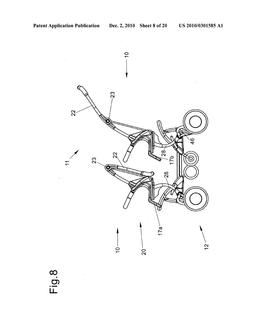 CONVERTIBLE SINGLE AND MULTI-SEAT STROLLER - diagram, schematic, and image 09