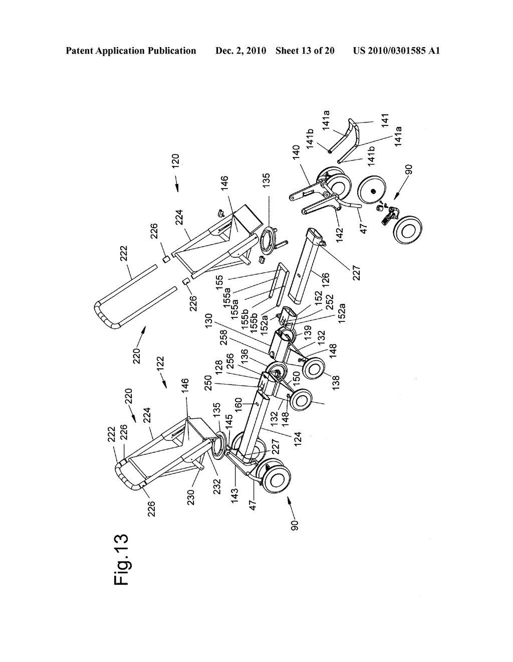 CONVERTIBLE SINGLE AND MULTI-SEAT STROLLER - diagram, schematic, and image 14