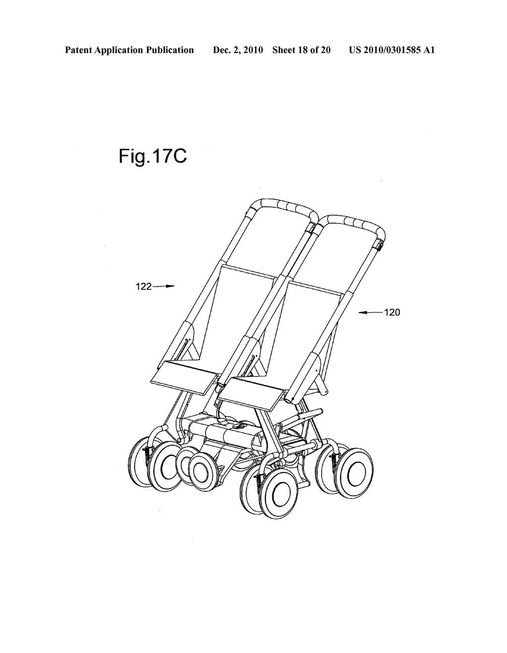 CONVERTIBLE SINGLE AND MULTI-SEAT STROLLER - diagram, schematic, and image 19