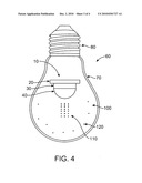 PHOSPHOR-CONTAINING LED LIGHT BULB diagram and image