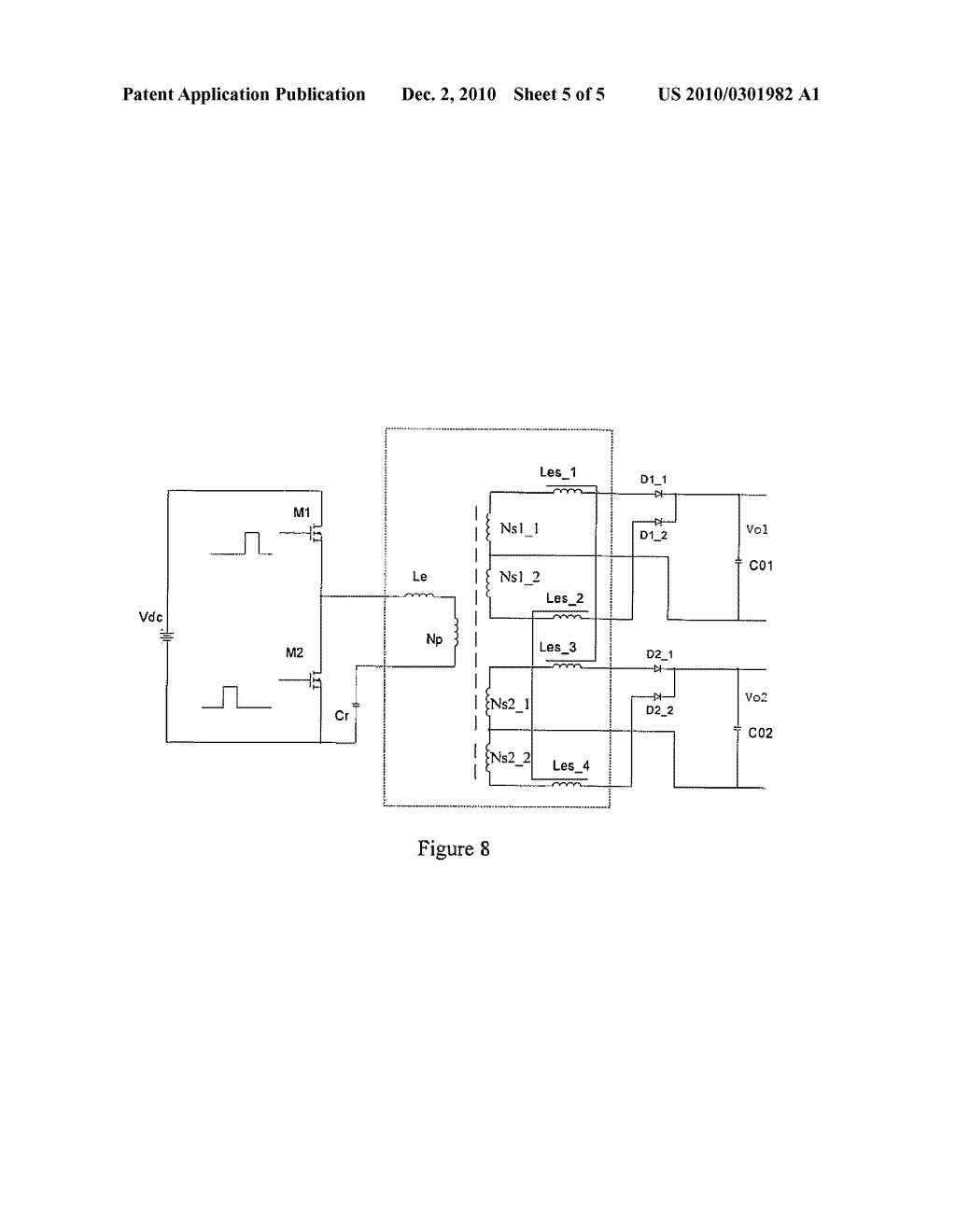 HIGH FREQUENCY TRANSFORMER AND MULTI-OUTPUT CONSTANT CURRENT SOURCE WITH HIGH FREQUENCY TRANSFORMER - diagram, schematic, and image 06