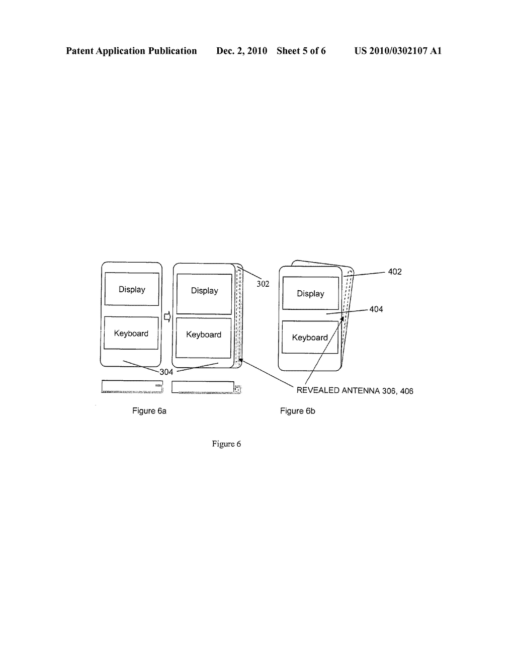 FOLDABLE/SLIDEABLE APPARATUS FOR RADIO COMMUNICATION WITH BACKSPACE FOR AN ANTENNA - diagram, schematic, and image 06