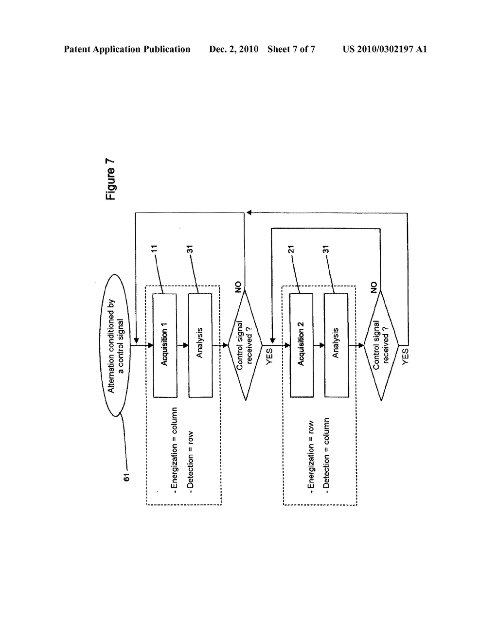 ANALYZER ELECTRONIC CIRCUIT WITH ENERGIZATION AXIS/DETECTION AXIS ALTERNATION FOR PASSIVE-MATRIX MULTICONTRACT TACTILE SENSOR - diagram, schematic, and image 08