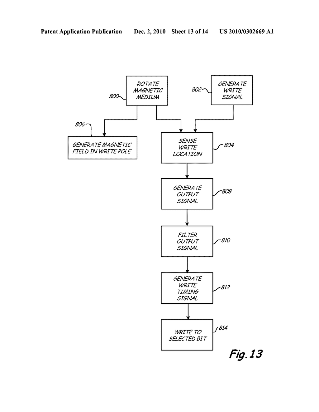 TRANSDUCER DESIGN WITH A SENSOR CLOSE TO WRITE POLE - diagram, schematic, and image 14