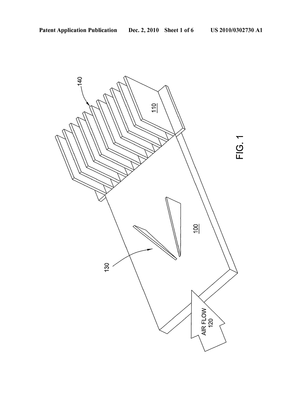 USE OF VORTEX GENERATORS TO IMPROVE EFFICACY OF HEAT SINKS USED TO COOL ELECTRICAL AND ELECTRO-OPTICAL COMPONENTS - diagram, schematic, and image 02