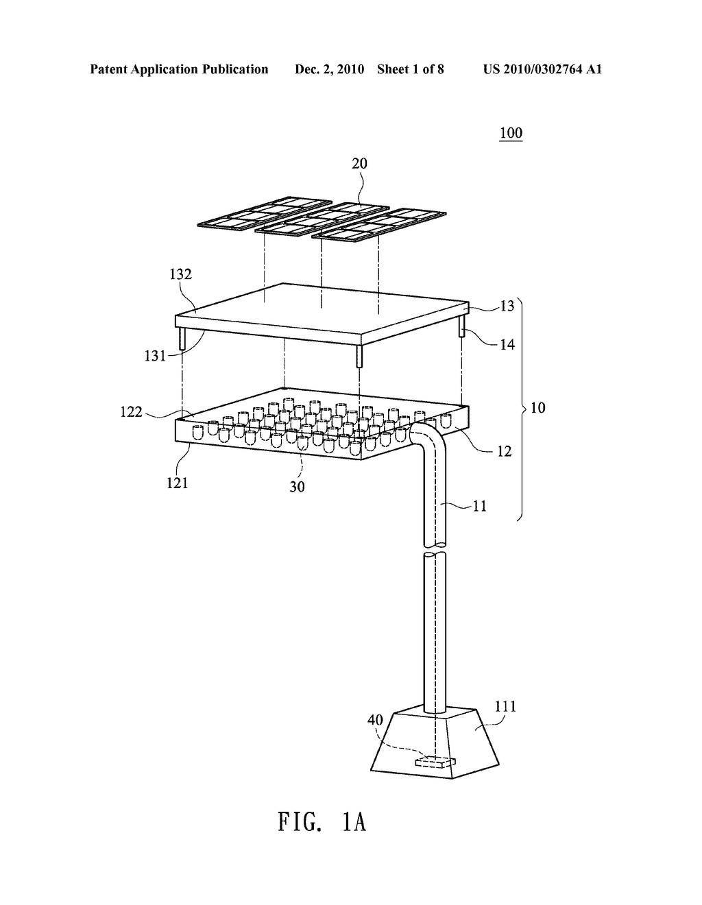 SOLAR ENERGY STREET LAMP STRUCTURE WITH AIR PASSAGEWAY - diagram, schematic, and image 02