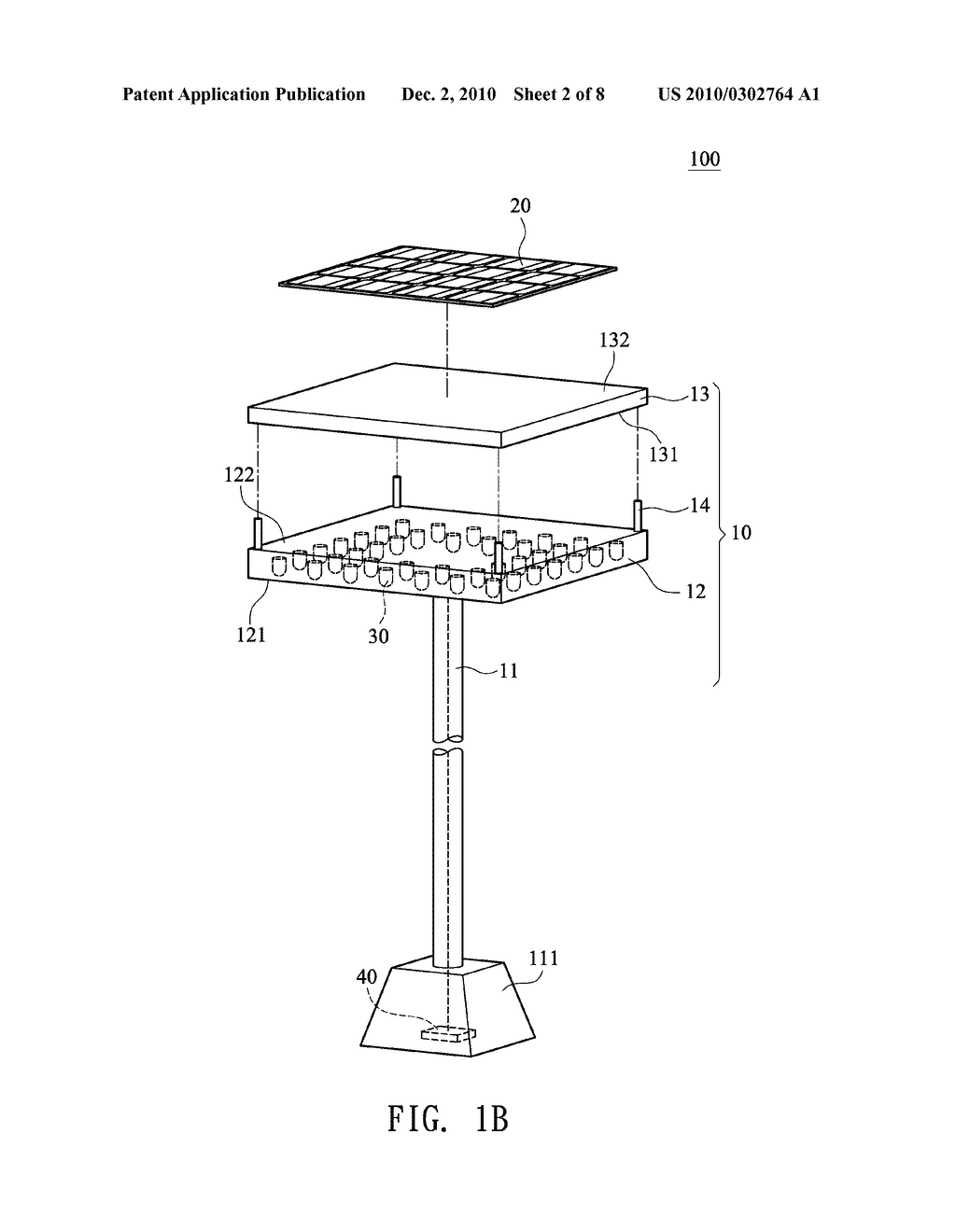 SOLAR ENERGY STREET LAMP STRUCTURE WITH AIR PASSAGEWAY - diagram, schematic, and image 03