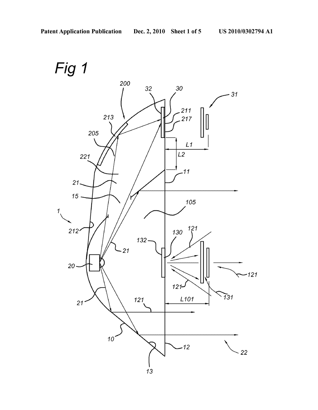 CAR LIGHTING UNIT FOR GENERATING A BEAM OF LIGHT AND A HOLOGRAPHIC 3D IMAGE - diagram, schematic, and image 02