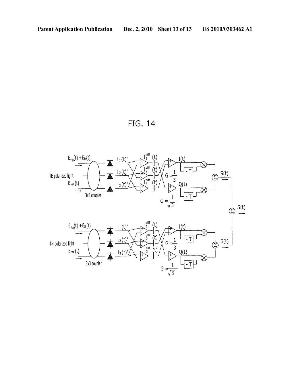 OPTICAL DETECTION DEVICE IN WDM-PON AND METHOD FOR SAME - diagram, schematic, and image 14