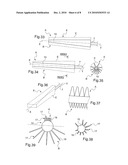 APPLICATOR FOR COMBING THE EYELASHES OR THE EYEBROWS OR FOR APPLYING A COMPOSITION THERETO diagram and image