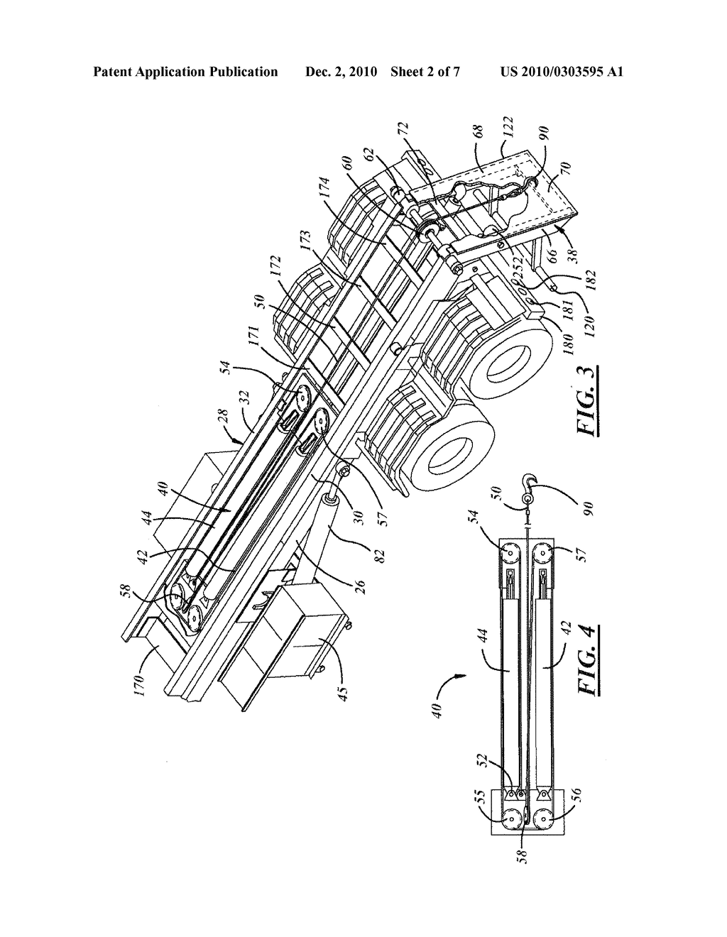 ROLL OFF HOIST WITH HINGED TAIL AND HYDRAULIC REEVING SYSTEM - diagram, schematic, and image 03