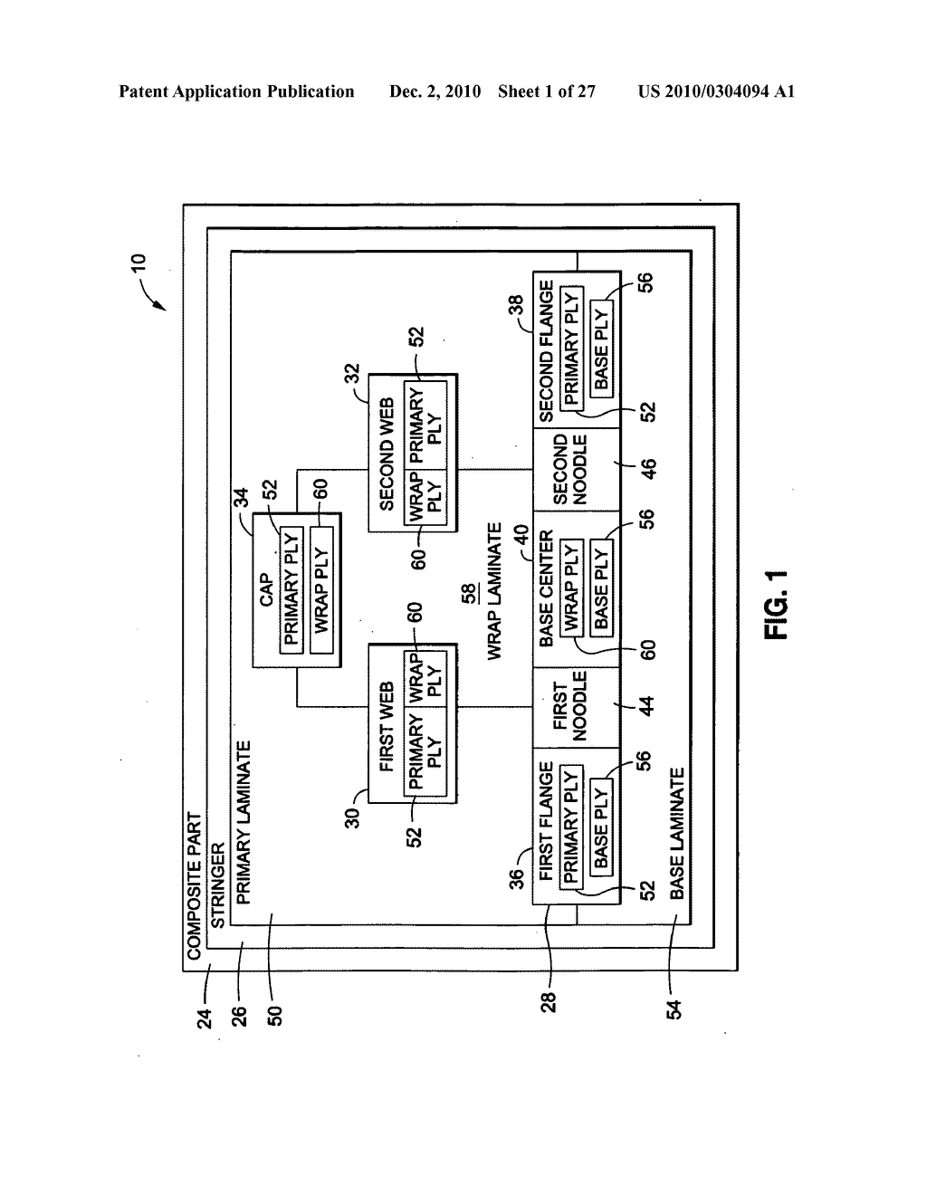 STRINGER TRANSITION AND METHOD FOR PRODUCING COMPOSITE PARTS USING THE SAME - diagram, schematic, and image 02