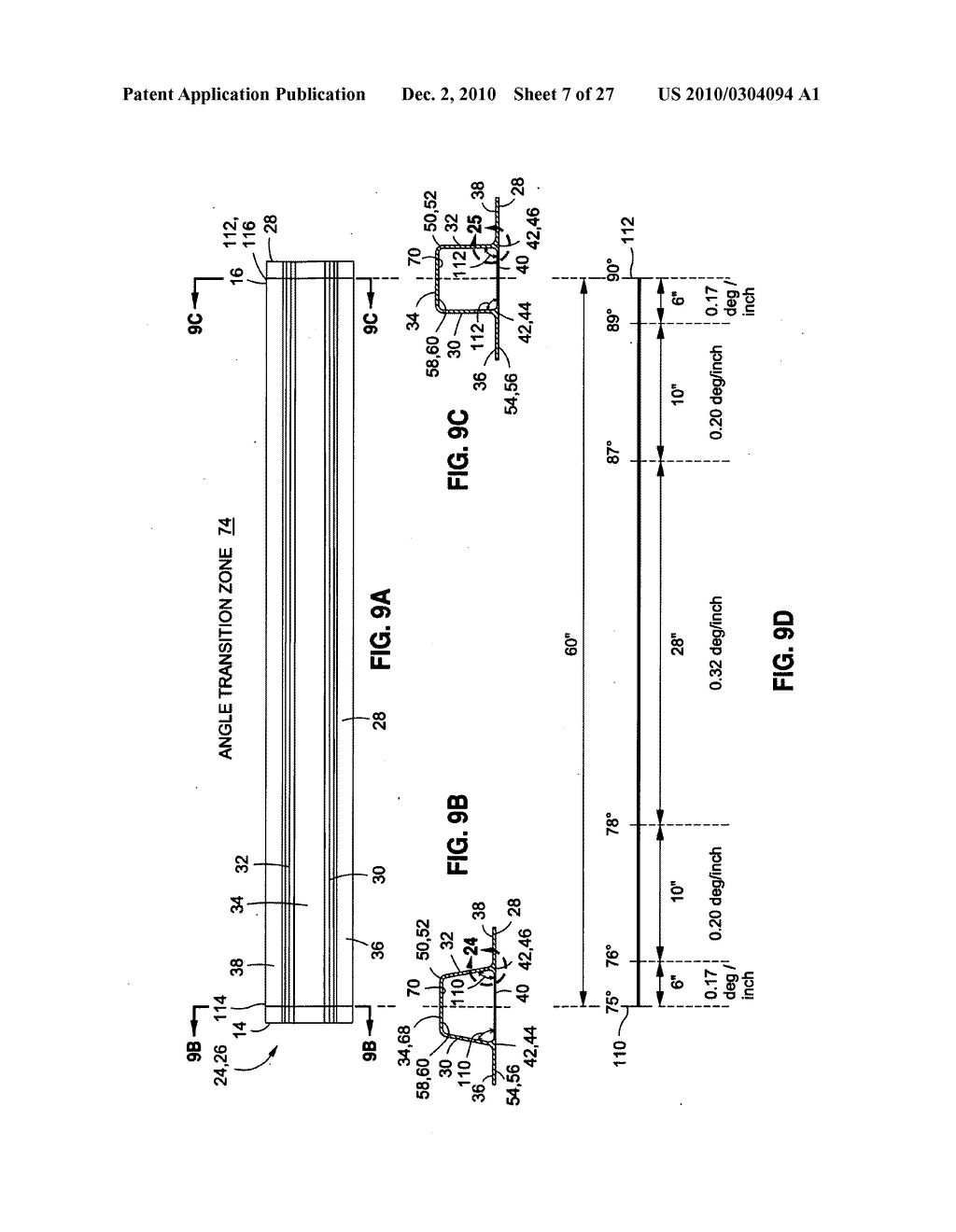 STRINGER TRANSITION AND METHOD FOR PRODUCING COMPOSITE PARTS USING THE SAME - diagram, schematic, and image 08