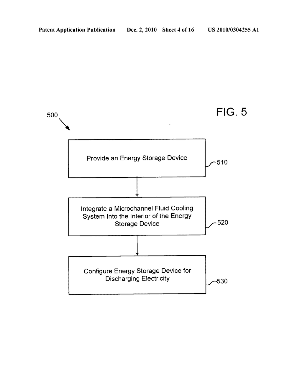 System and method of operating an electrical energy storage device or an electrochemical energy generation device, during charge or discharge using microchannels and high thermal conductivity materials - diagram, schematic, and image 05