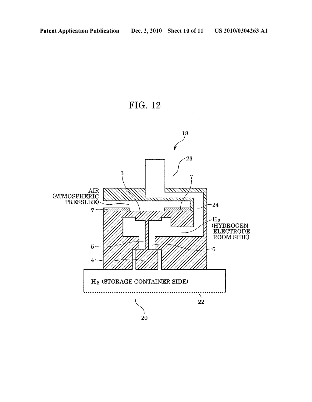 VALVE HAVING VALVE ELEMENT DISPLACED BY AT LEAST ONE OF A MOVEMENT OF A DIAPHRAGM AND A MOVEMENT OF AN ACTUATOR, AND FUEL CELL USING THE VALVE - diagram, schematic, and image 11