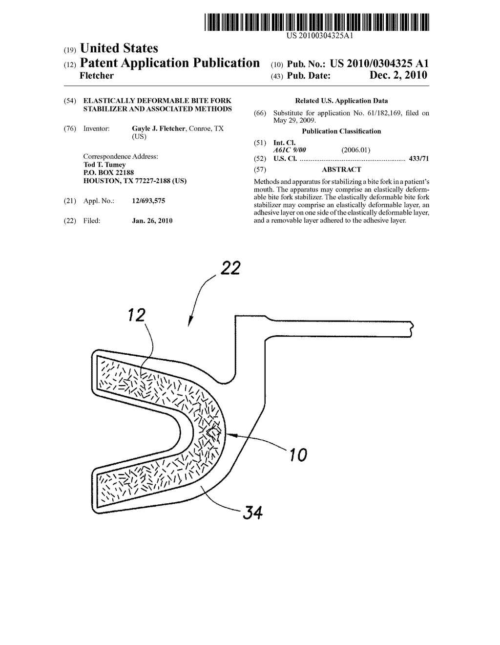 Elastically Deformable Bite Fork Stabilizer and Associated Methods - diagram, schematic, and image 01