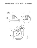 GRINDING ASSEMBLY FOR GLASS SLABS AND GRINDING HEAD FOR A RECTILINEAR GRINDING MACHINE EQUIPPED WITH SUCH ASSEMBLY diagram and image