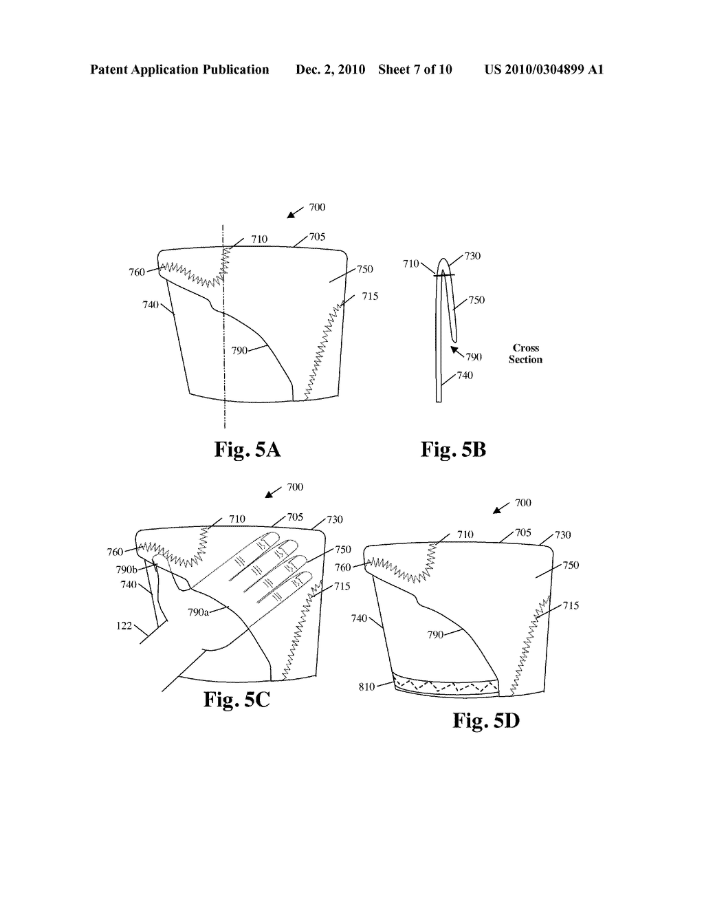 Leg Gloves with Downward Diagonal Facing Pocket Openings - diagram, schematic, and image 08