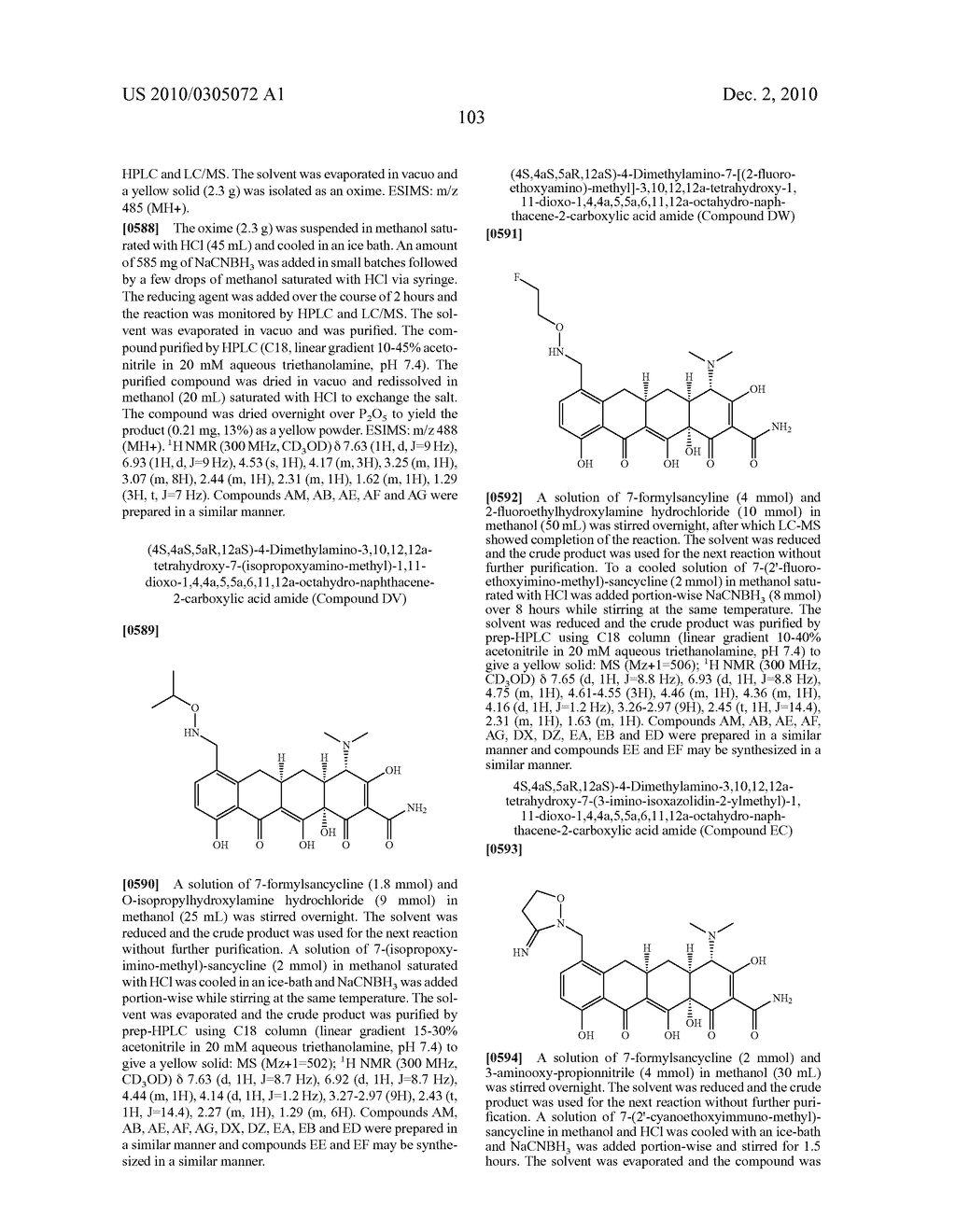 Substituted Tetracycline Compounds - diagram, schematic, and image 105