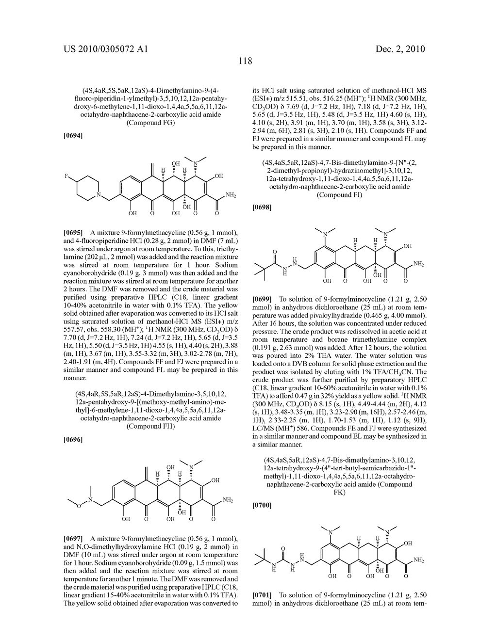 Substituted Tetracycline Compounds - diagram, schematic, and image 120