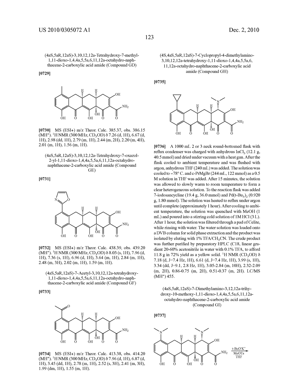 Substituted Tetracycline Compounds - diagram, schematic, and image 125