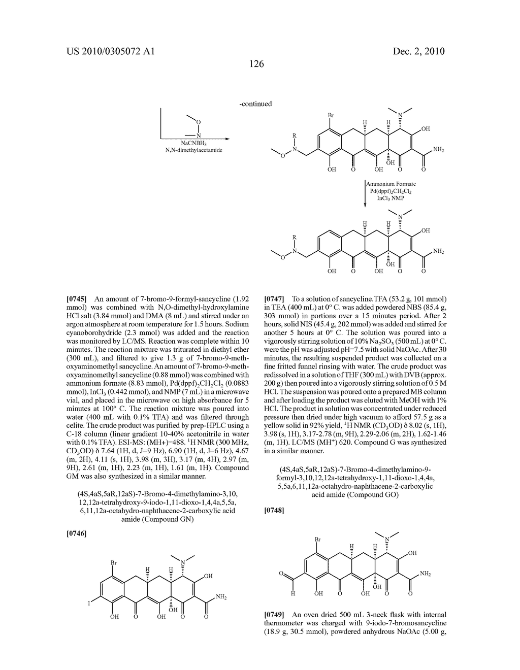Substituted Tetracycline Compounds - diagram, schematic, and image 128