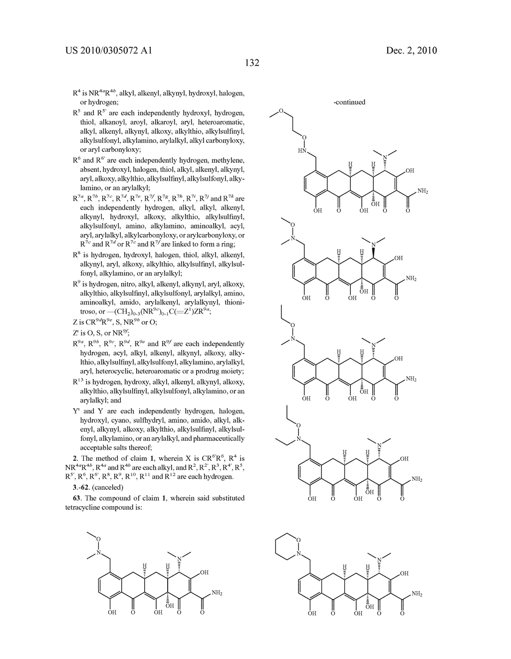 Substituted Tetracycline Compounds - diagram, schematic, and image 134