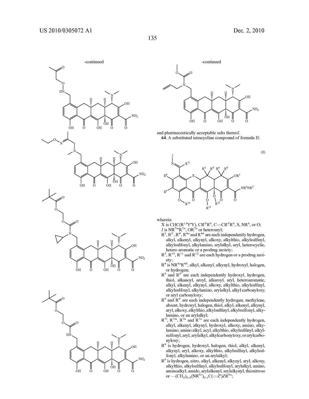 Substituted Tetracycline Compounds - diagram, schematic, and image 137