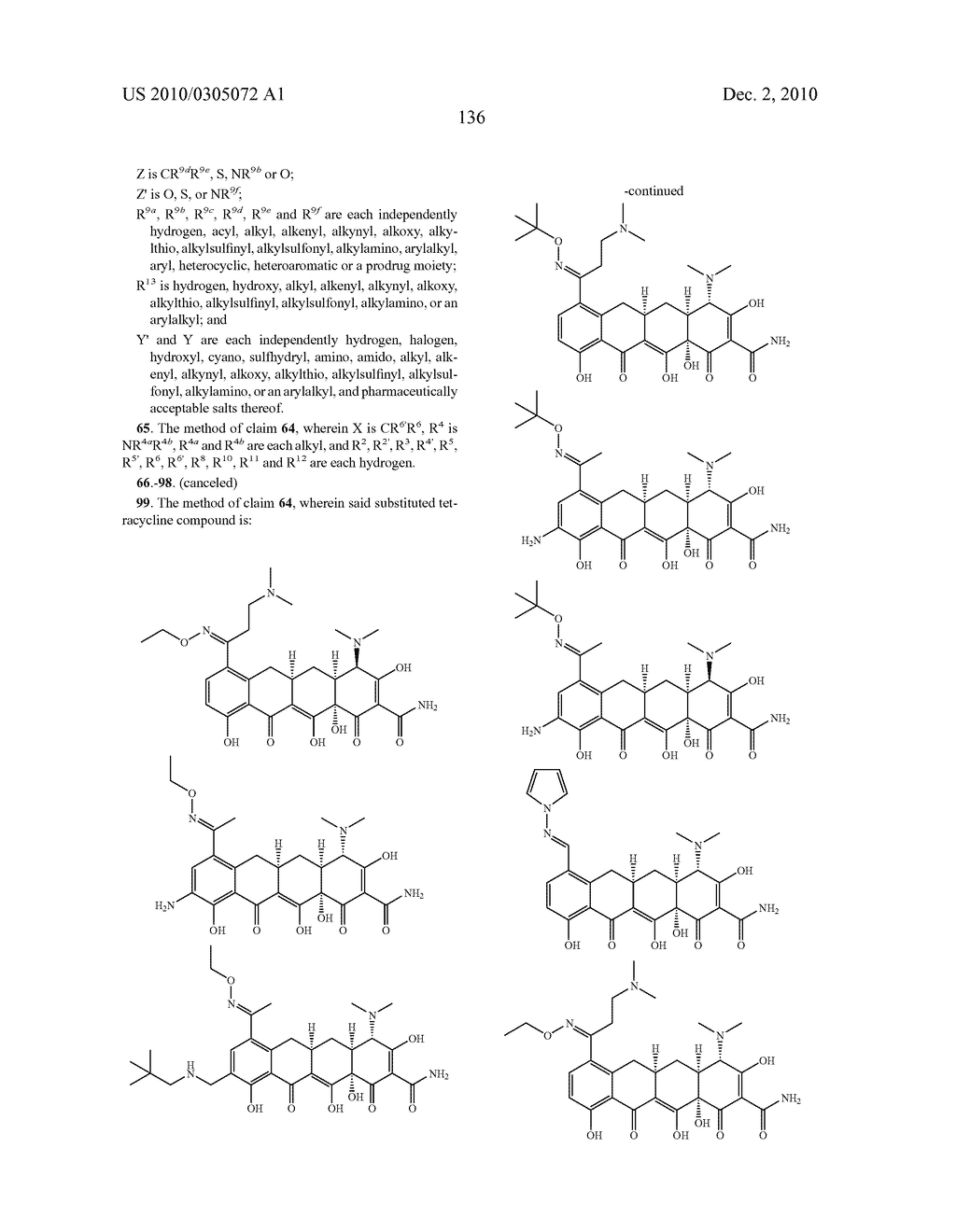 Substituted Tetracycline Compounds - diagram, schematic, and image 138
