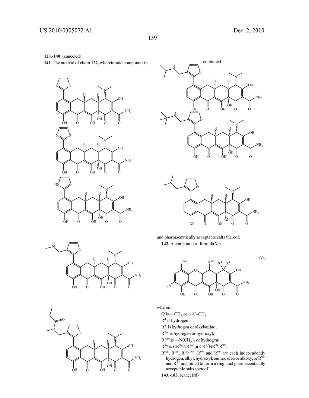 Substituted Tetracycline Compounds - diagram, schematic, and image 141